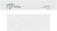 Desktop Screenshot of lincolnchildrensdentistry.com